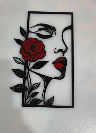 Décoration murale Femme et rose v2, marque: Impression, état: Très bon état, 4,00 €, 4,90 € Protection acheteurs (Pro) incluse