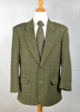 Blazer/jacket/colbert green yorkshire tweed, merk: Moon, staat: Goed, maat: 50, € 50,00, € 53,20 inclusief Kopersbescherming
