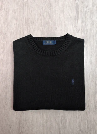 Ralph Lauren | Pull col rond coton noir logo violet | M | PRL-5, marca: Ralph Lauren, estado: Muy bueno, tamaño: M, 39,90 €, 42,60 € Protección al comprador Pro incluida