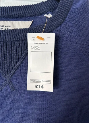 M&S Boys Mid Blue Jumper 11-12 years, brand: Marks & Spencer, condition: New with tags, size: 12 years / 152 cm, £5.90, £6.67 includes Buyer Protection