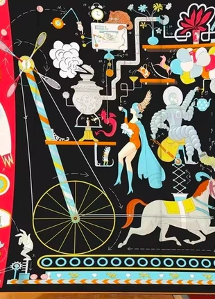 Foulard carré en soie 90cm Neuf féerie, condition: New without tags, €16.00, €17.50 includes Buyer Protection