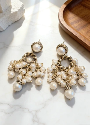 Vintage boucles d’oreilles vintage dorées, brand: Vintage Love, condition: Very good, €13.00, €14.35 includes Buyer Protection