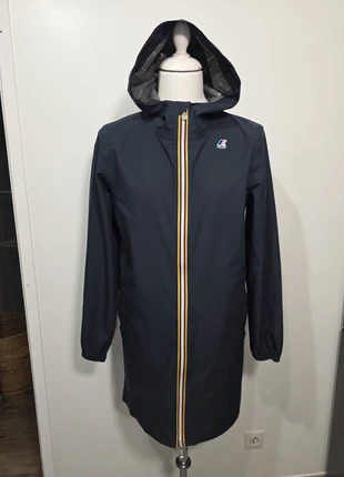 Manteau long parka veste imperméable K-way Thomas stretch dot bleu foncé taille M mixte 🔥, merk: K-Way, staat: Heel goed, maat: M, € 165,00, € 173,95 inclusief Kopersbescherming Pro