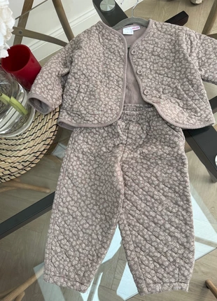 Zara brown ditsy flower quilted print trouser jacket set, brand: Zara, condition: Very good, size: 24-36 months / 92 cm, £17.00, £18.66 includes Buyer Protection