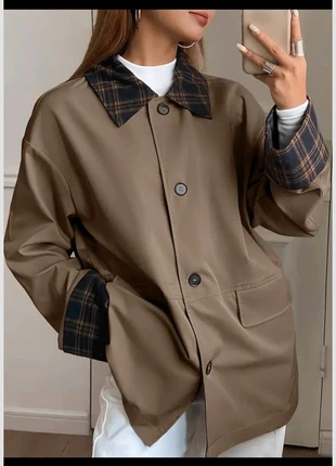 Veste coupe vent kaki femme col élégant style chemiser automne 2000’, brand: Vintage Dressing, condition: Very good, size: S / 36 / 8, €45.00, €47.95 includes Buyer Protection