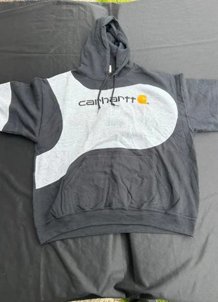 Sweat à capuche Carhartt vintage noir et gris, brand: Carhartt, condition: Good, size: XL, €27.00, €29.05 includes Buyer Protection