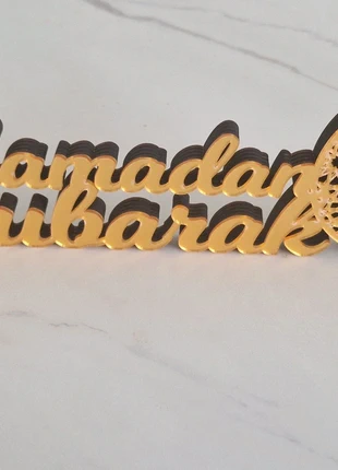 Decoration à poser Ramadan Mubarak, état: Neuf avec étiquette, 10,00 €, 11,20 € Protection acheteurs incluse