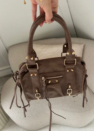 Bruine Handtas Met Franjes, merk: Boutiek, staat: Nieuw met prijskaartje, € 39,95, € 42,65 inclusief Kopersbescherming Pro