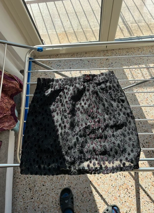 Minigonna laminata con fantasia, marque: Vintage Dressing, état: Très bon état, taille: S / 36 / 8, 5,00 €, 5,95 € Protection acheteurs incluse