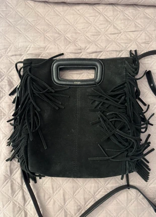 Sac à bandoulière Maje à franges en cuir, brand: Maje, condition: Very good, €105.00, €110.95 includes Buyer Protection