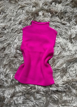 Top punto Zara sin mangas cuello alto, marca: Zara, estado: Nuevo sin etiquetas, tamaño: S / 36 / 8, 13,50 €, 14,88 € Protección al comprador incluida