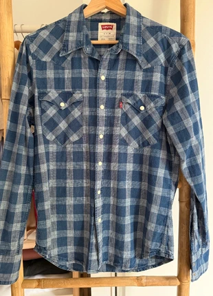 Chemise Levi’s à carreaux bleue – Taille S neuve, marca: Levi Strauss & Co., estado: Nuevo sin etiquetas, tamaño: S, 35,00 €, 37,45 € Protección al comprador incluida