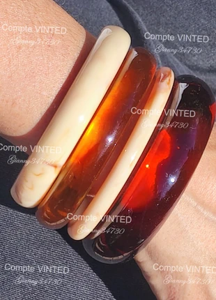 Lot de 4 Joncs en résine 3 couleurs Femme, marke: Tendance, zustand: Neu, 18,00 €, 19,60 € inklusive Vinted-Käuferschutz