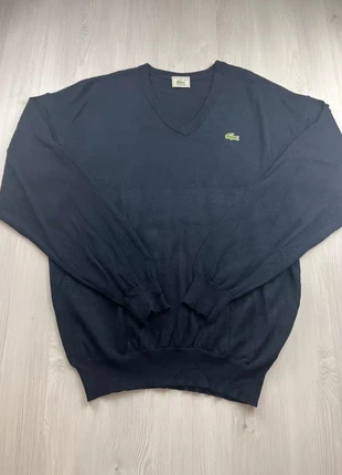 Sweat Pull Col V Noir en Laine Lacoste Taille L, merk: Lacoste, staat: Heel goed, maat: L, € 30,00, € 32,20 inclusief Kopersbescherming Pro