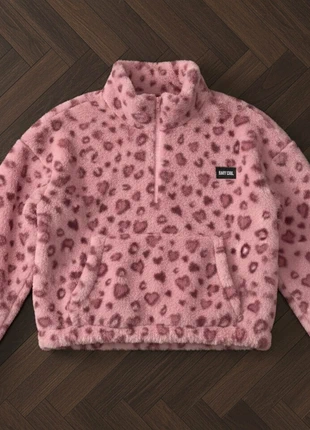 Pull polaire rose léopard cœur, marca: Fur Studio, estado: Muy bueno, tamaño: M / 38 / 10, 52,90 €, 56,25 € Protección al comprador incluida