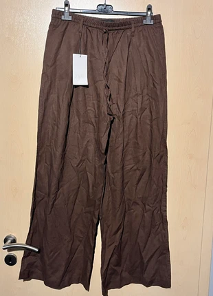 Pantalon large ZARA – Marron – Neuf avec étiquette, marque: Zara, état: Neuf avec étiquette, taille: M / 38 / 10, 10,00 €, 11,20 € Protection acheteurs incluse