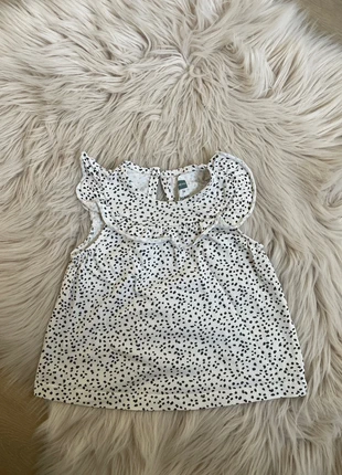 Zomers shirtje met stippen, marca: Hema, estado: Bueno, tamaño: 9-12 meses / 74 cm, 1,00 €, 1,75 € Protección al comprador incluida