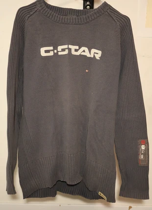 g-star raw knit sweater – grey – logo front – size xxl, brand: G-Star, condizioni: Buone, taglia: XXL, €12.99, €14.34 include la Protezione acquisti