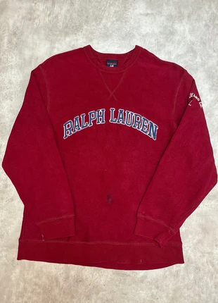 Pull col rond / sweat RL Ralph Lauren Rouge gros logo RL petite tache taille S - 170cm, marque: Ralph Lauren, état: Bon état, taille: S, 25,00 €, 26,95 € Protection acheteurs (Pro) incluse