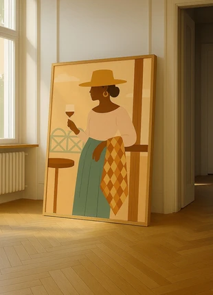 Sunset terrace Woman 2.0 Poster, marque: Zilt, état: Bon état, 10,00 €, 11,20 € Protection acheteurs (Pro) incluse