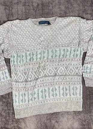 Pull col rond blanc cassé avec motifs Vintage, brand: Vintage Dressing, condizioni: Discrete, taglia: S / IT 40 / EU 36, €12.00, €13.30 include la Protezione acquisti Pro