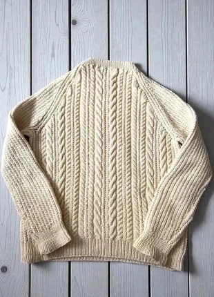 Pull en laine tricoté main, couleur écru / beige clair., marca: Fait Main, estado: Muy bueno, tamaño: M / 38 / 10, 45,00 €, 47,95 € Protección al comprador Pro incluida