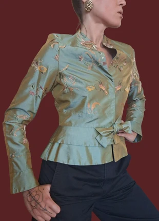 Blouse style asiatique chic de soirée vintage, marque: Vintage Dressing, état: Très bon état, taille: S / 36 / 8, 25,00 €, 26,95 € Protection acheteurs incluse