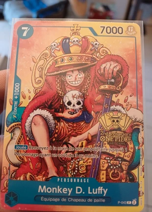 Monkey D. Luffy carte promo française P-043, marke: Bandai, zustand: Neu, 12,00 €, 13,30 € inklusive Vinted-Käuferschutz