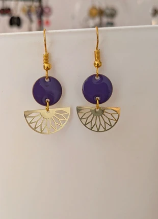 Boucles d'oreilles sequins, condition: Very good, €6.00, €7.00 includes Buyer Protection