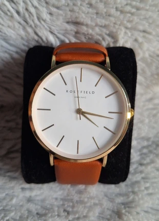 Montre Rosefield à quartz dorée bracelet en cuir marron clair, brand: Rosefield, condition: Very good, size: 30–38 mm, €25.00, €26.95 includes Buyer Protection