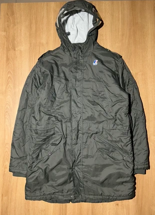 Parka K-Way homme XL doublée polaire kaki imperméable coupe longue manteau hiver, marque: K-Way, état: Très bon état, taille: XL, 90,00 €, 95,20 € Protection acheteurs incluse