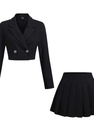 Ensemble Jupe Veste Coton Femme Vintage Streetwear Casual Gothique Rétro y2k - Taille S, merk: Vintage Dressing, staat: Heel goed, maat: S / 36 / 8, € 64,99, € 68,94 inclusief Kopersbescherming