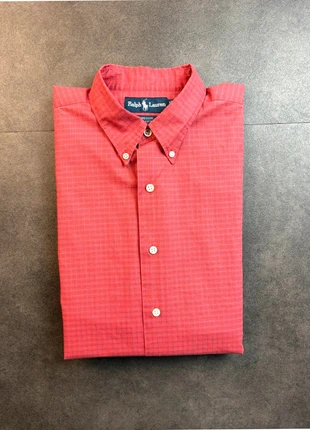 Chemise à Carreaux Ralph Lauren - Greggor - Vintage - Homme | Taille L | Rouge, brand: Ralph Lauren, condition: Very good, size: L, €35.00, €37.45 includes Buyer Protection