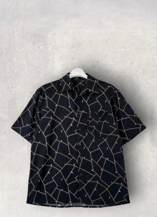 Chemise Crazy Vintage 90's -Broderies Or-Noir-Taille L, marque: Vintage Dressing, état: Très bon état, taille: L, 12,00 €, 13,30 € Protection acheteurs incluse