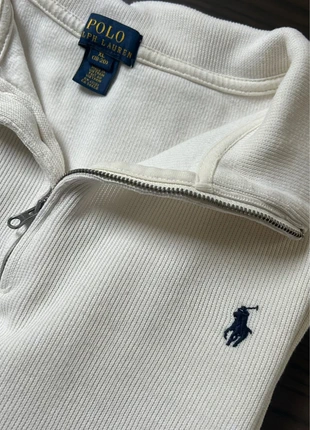 Pull Ralph Lauren Half Zip 1/4 Zip col camionneur Blanc logo brodé / Taille XL, marque: Ralph Lauren, état: Très bon état, taille: XL, 65,00 €, 68,95 € Protection acheteurs incluse