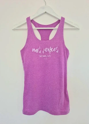 Débardeur Lorna Jane Rose/Violet "Not Perfect" - Taille XS/S - Doux & Sportif - Très Bon État, marque: Lorna Jane, état: Très bon état, taille: XS / 34 / 6, 4,99 €, 5,94 € Protection acheteurs incluse