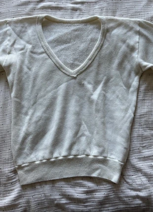 Pull léger col en V blanc taille M état satisfaisant sans marque, marque: BLANC, état: Satisfaisant, taille: M / 38 / 10, 1,20 €, 1,96 € Protection acheteurs incluse