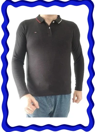 Polo à manches longues Tommy Hilfiger noir taille M, brand: Tommy Hilfiger, condition: Very good, size: M, €16.90, €18.45 includes Buyer Protection