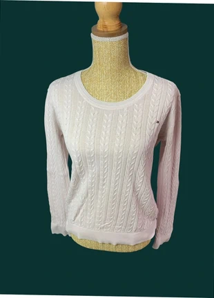 Pull Torsadé Tommy Hilfiger Rose - Taille L Femme, brand: Tommy Hilfiger, condition: Very good, size: L / 40 / 12, €15.00, €16.45 includes Buyer Protection Pro