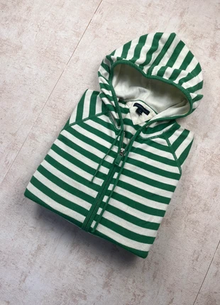 Pull avec zip Tommy Hilfiger rayé - taille L femme - vert et blanc - logo brodé, marca: Tommy Hilfiger, estado: Muy bueno, tamaño: L / 40 / 12, 20,00 €, 21,70 € Protección al comprador Pro incluida