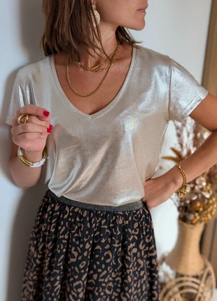 Tee shirt brillant, marque: Boutique indépendante, état: Neuf avec étiquette, taille: L / 40 / 12, 13,00 €, 14,35 € Protection acheteurs (Pro) incluse