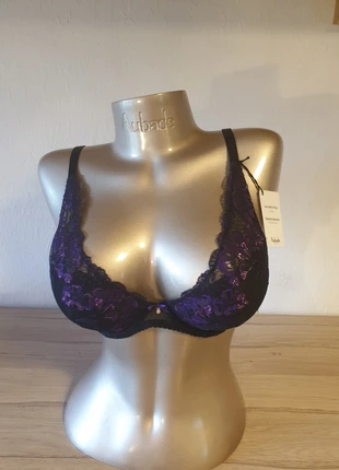 Soutien-gorge push-up noir et violet Aubade A Fleur de Toi 85C, marca: Aubade, estado: Muy bueno, tamaño: 85C, 36,00 €, 38,50 € Protección al comprador Pro incluida