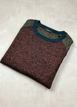 Pull Kookaï Lurex multicolore Éclatant Noir Bordeaux Doré Bleu Col Rond T.1 (XS/S), brand: KOOKAÏ, condition: New without tags, size: XS / 34 / 6, €25.00, €26.95 includes Buyer Protection