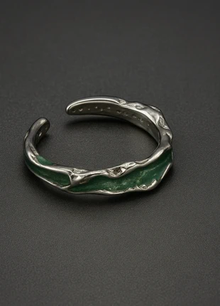 Bague green wave argent 925, marke: Argent, zustand: Sehr gut, größe: Größenverstellbar, 12,90 €, 14,25 € beinhaltet Vinted-Käuferschutz Pro