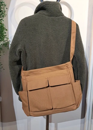 Sac messager besace bandoulière, marron camel, style homme étudiant Japonais streetwear crossbody, brand: Japan Style, condition: Very good, €29.00, €31.15 includes Buyer Protection Pro