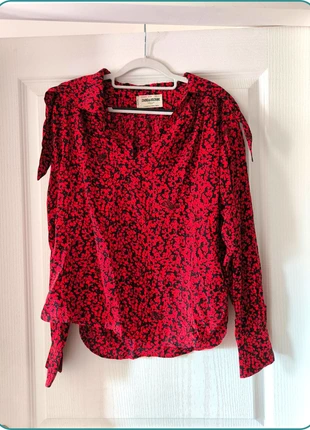 Blouse Zadig & Voltaire rouge et noire taille S, brand: Zadig & Voltaire, condition: New with tags, size: S / 36 / 8, €75.00, €79.45 includes Buyer Protection