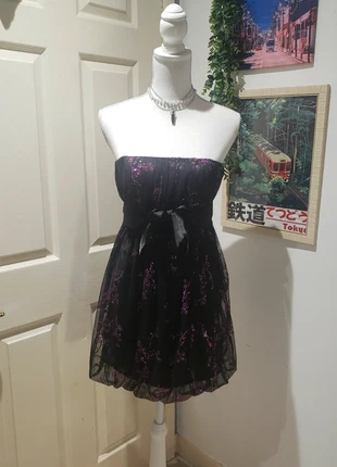 Robe de soirée bustier vintage y2k fairy/coquette pailleté, brand: Vintage Dressing, condition: New with tags, size: XS / 34 / 6, €16.00, €17.50 includes Buyer Protection