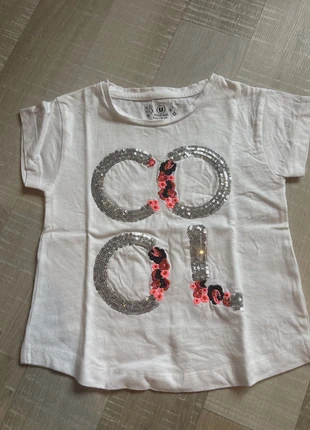 T-shirt fille 3 ans paillettes, brand: U Essentiel, condition: Very good, size: 3 years / 98 cm, €1.50, €2.28 includes Buyer Protection