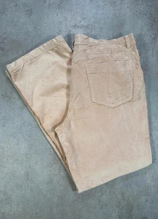Pantalon En Velours Côtelé / Corduroy talbots beige clair, stretch, coupe droite taille 16, merk: Vintage Dressing, staat: Heel goed, maat: XXL / 44 / 16, € 8,00, € 9,10 inclusief Kopersbescherming Pro