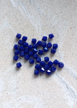 Perles toupies bleues en verre 4 mm - PBLE8-5, condition: New with tags, €1.00, €1.75 includes Buyer Protection Pro
